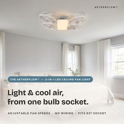 The AetherFlow™ – 2-in-1 LED Ceiling Fan Light